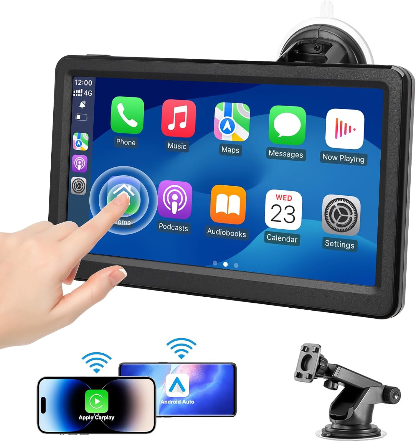 KUONOONER wireless Apple CarPlay screen for car

KUONOONER 7 inch portable car stereo with Android Auto

KUONOONER HD touchscreen car display with Bluetooth

KUONOONER CarPlay Android Auto screen with voice control

KUONOONER car stereo pantalla para carros with FM and AUX