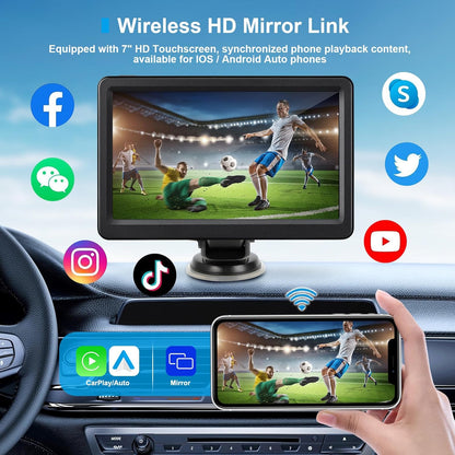 KUONOONER wireless Apple CarPlay screen for car

KUONOONER 7 inch portable car stereo with Android Auto

KUONOONER HD touchscreen car display with Bluetooth

KUONOONER CarPlay Android Auto screen with voice control

KUONOONER car stereo pantalla para carros with FM and AUX